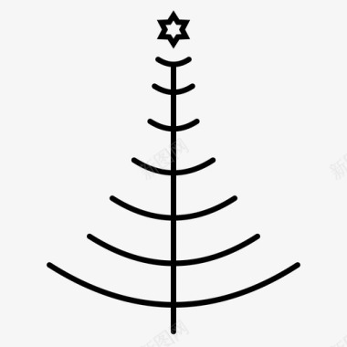 树庆祝圣诞节图标