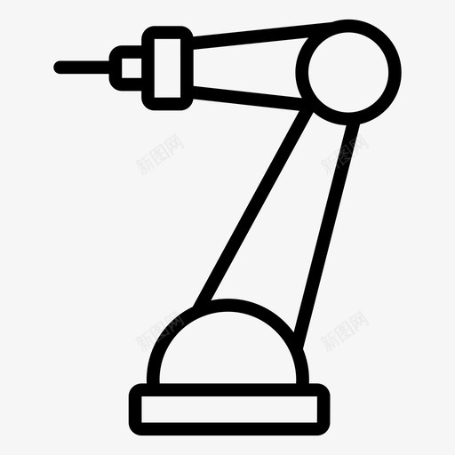 机器人手臂人工svg_新图网 https://ixintu.com 机器人 手臂 人工智能 技术 机器 人和 线图 图标