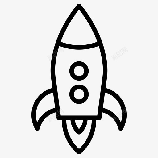 启动推动火箭svg_新图网 https://ixintu.com 启动 推动 火箭 运输 旅行 成功 机会 线图 图标