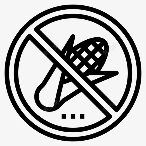 没有玉米禁止生酮饮食svg_新图网 https://ixintu.com 没有 玉米 生酮 禁止 禁止用餐 饮食