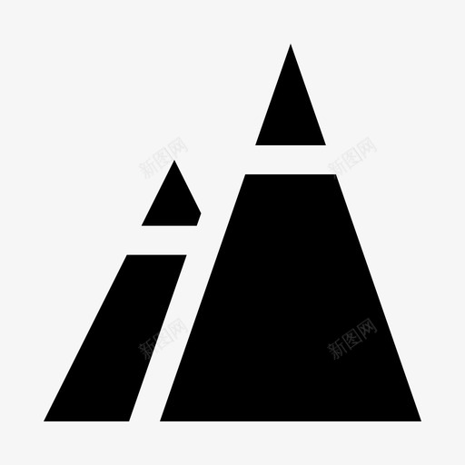 山地形标志符号svg_新图网 https://ixintu.com 山山 地形 标志 标志符 符号