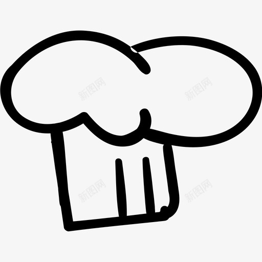 厨师帽烘焙厨师svg_新图网 https://ixintu.com 厨师 食物 烘焙 素描