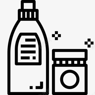 洗衣粉清洁剂洗涤液图标