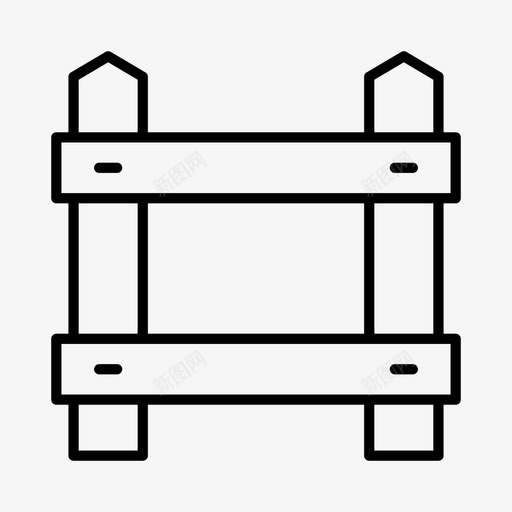 围栏农业乡村svg_新图网 https://ixintu.com 农场 围栏 农业 乡村 牧场