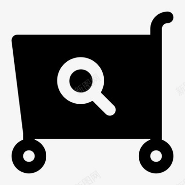 购物车搜索电子商务稳定图标