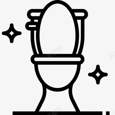 清洁厕所卫生间厕所图标