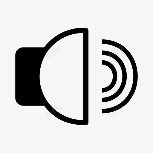 扬声器高音噪音svg_新图网 https://ixintu.com 扬声器 高音 噪音 音量 多媒体 图标