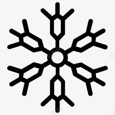 雪花装饰雪花雪花设计图标