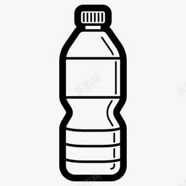 水瓶瓶装水饮料图标