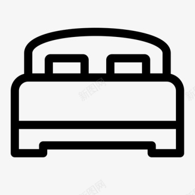 床床上用品卧室图标