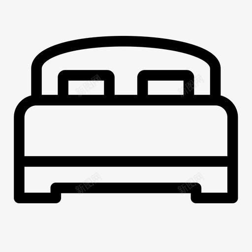 床床上用品卧室svg_新图网 https://ixintu.com 酒店 床上用品 卧室