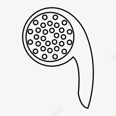 淋浴浴室雨水图标