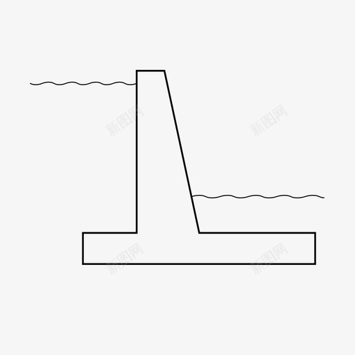 悬挑式挡土墙挡土墙svg_新图网 https://ixintu.com 土墙 悬挑 式挡