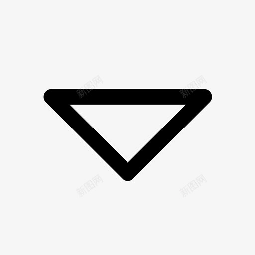 三角形下箭头V形六角圆角svg_新图网 https://ixintu.com 三角形 箭头 六角 圆角