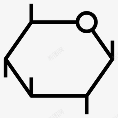 葡萄糖分子化学结构图标