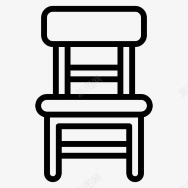 椅子卧室家具图标