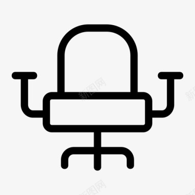 椅子电脑椅办公椅图标