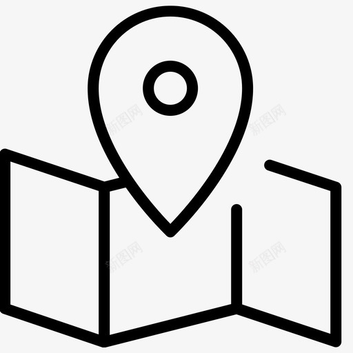 地图上的位置标记方向gprssvg_新图网 https://ixintu.com 地图 图上 位置 标记 方向 路线图