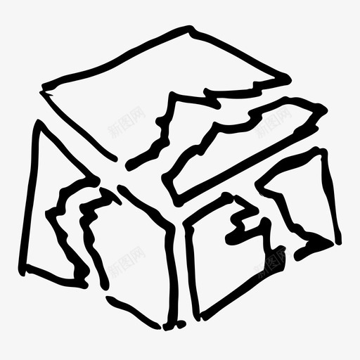 立方体三维长方体svg_新图网 https://ixintu.com 立方体 三维 长方体 破碎 尺寸 基本 原理