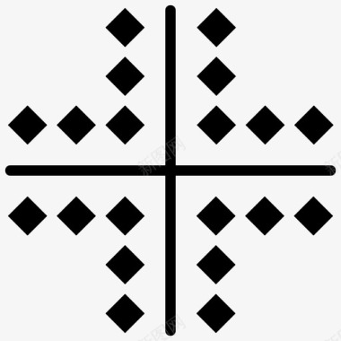 阿迪卡拉符号阿迪卡拉图案古代非洲图标