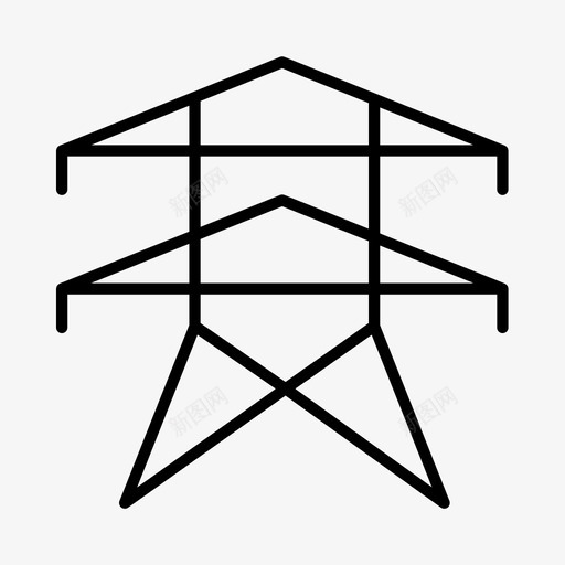 电塔电工电svg_新图网 https://ixintu.com 电塔 电工 电电 电压