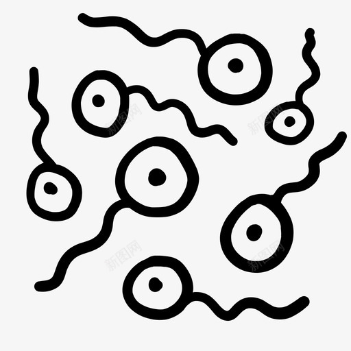 精子动物涂鸦绘画svg_新图网 https://ixintu.com 精子 涂鸦 动物 绘画 素描 生物