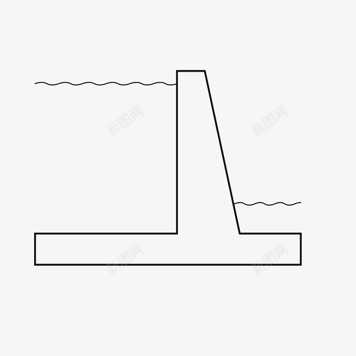 悬挑式挡土墙挡土墙svg_新图网 https://ixintu.com 土墙 悬挑 式挡