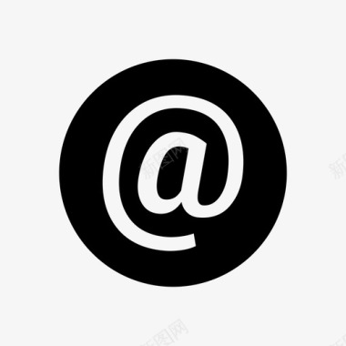 邮件符号at标志互联网图标