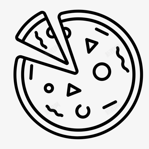 披萨食物手绘svg_新图网 https://ixintu.com 披萨 食物 手绘 意大利 午餐 快餐