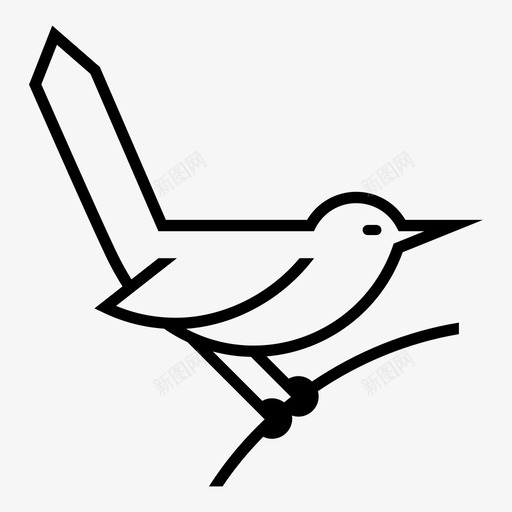 鸟自然黄鹂svg_新图网 https://ixintu.com 自然 黄鹂 春天 野生动物 鸟类 线图 图标