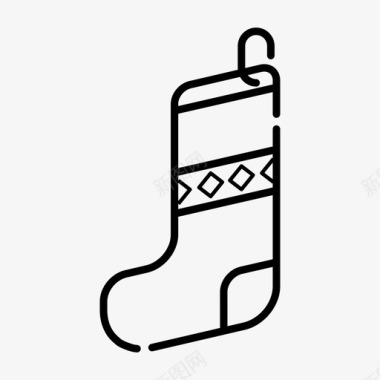 采购产品袜子圣诞节圣诞袜图标