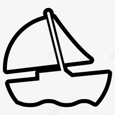 帆船大海船图标
