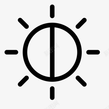 日食背光亮度图标