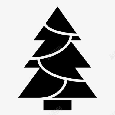树圣诞自然图标