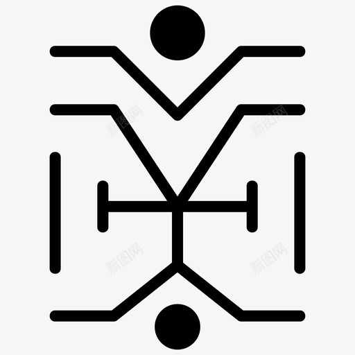 波西米亚古代标志波西米亚风格svg_新图网 https://ixintu.com 波西 米亚 部落 古代 标志 风格 纹身 符号 线图 图标