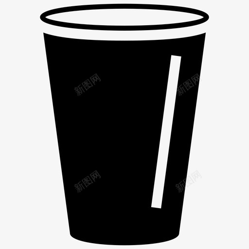 一次性杯子饮料容器咖啡杯svg_新图网 https://ixintu.com 一次性 杯子 饮料 容器 咖啡杯 塑料 包装 餐具 字形 图标
