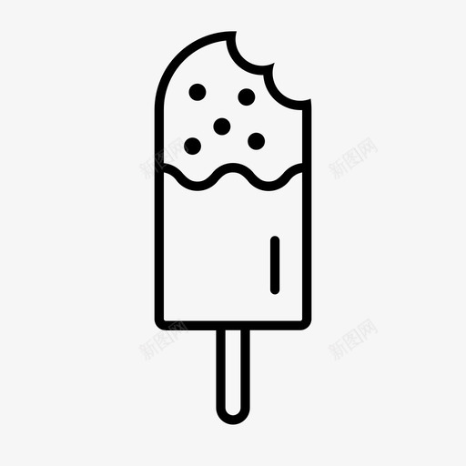 冰棒巧克力酱水果冰淇淋svg_新图网 https://ixintu.com 冰淇淋 冰棒 巧克力 水果 甜食 快餐