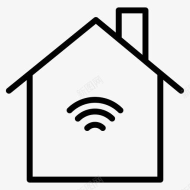 家房子wifi图标