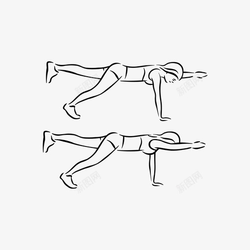 alt手臂和腿部平板运动健身锻炼svg_新图网 https://ixintu.com 手臂 腿部 平板 运动 健身 锻炼