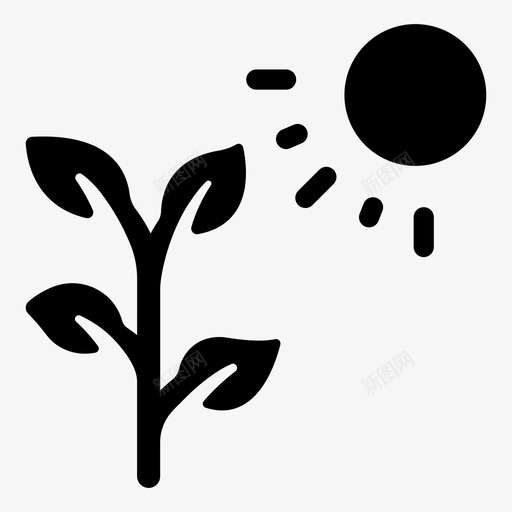 科学光生物学光植物svg_新图网 https://ixintu.com 科学 生物学 植物 太阳 字形 形的 类型
