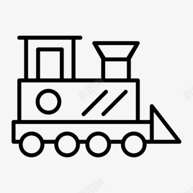 玩具火车孩子火车头图标