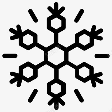 雪花装饰雪花雪花设计图标