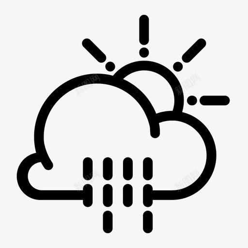 天气云预报雨svg_新图网 https://ixintu.com 天气 云天 预报 风暴 天气图 图标
