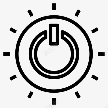 太阳能生态能源图标