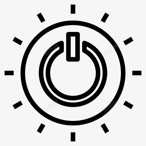 太阳能生态能源svg_新图网 https://ixintu.com 太阳能 生态 能源 燃料 标志