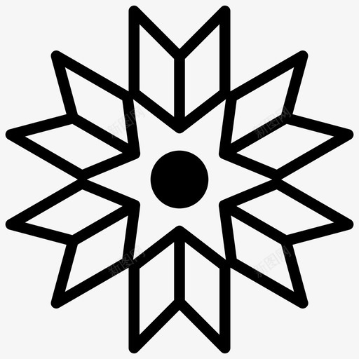 部落花古代纹身阿兹台克svg_新图网 https://ixintu.com 古代 台克 图标 图案 符号 纹身 线图 花钿 落花 落花部 部落 阿兹