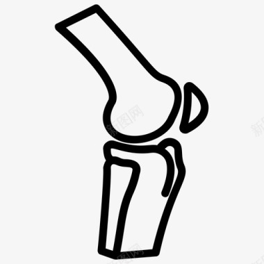 关节骨折骨折膝关节图标