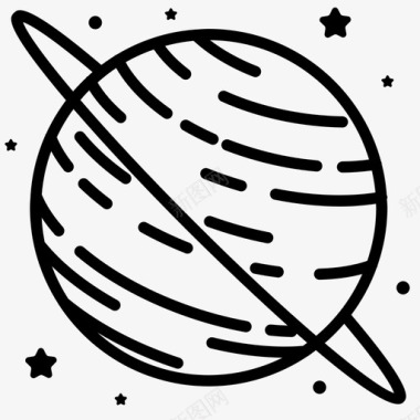 天王星天文学行星图标