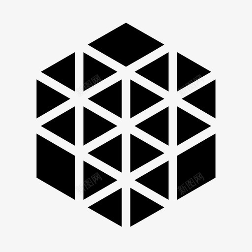十六进制网格连接几何svg_新图网 https://ixintu.com 十六进制 网格 连接 几何 网络 节点 缓冲