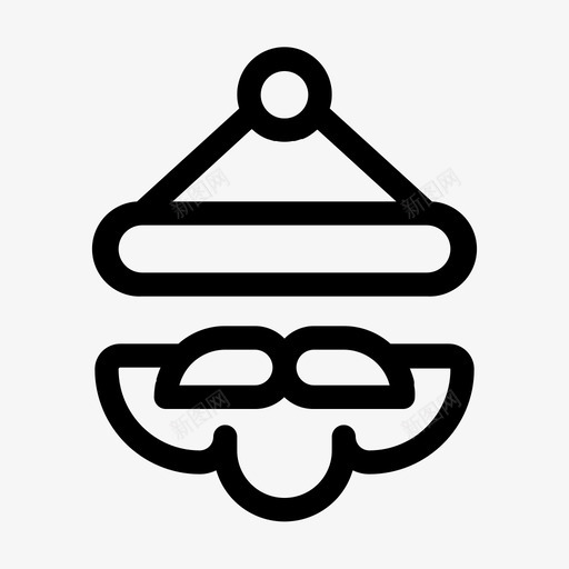 圣诞老人胡子圣诞节svg_新图网 https://ixintu.com 圣诞老人 胡子 圣诞节 冬天 冬季 线条 艺术